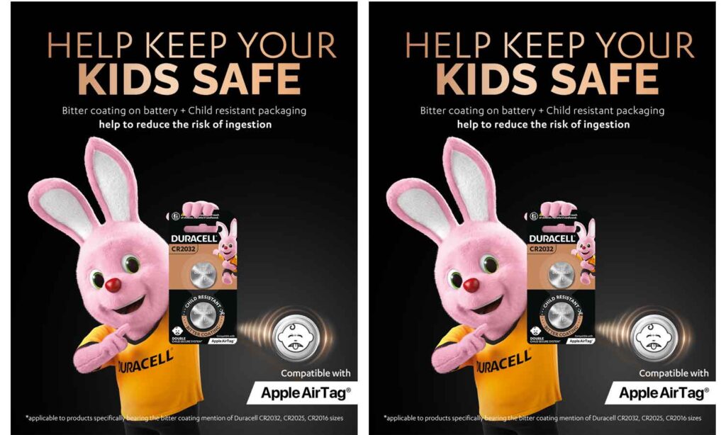 duracell battery bitter coating